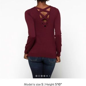Love Ellie Mia Back Detail Sweater
